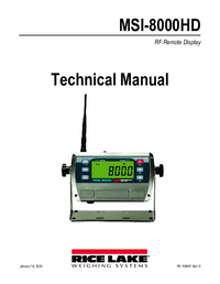 Thumbnail of document Manual - MSI-8000HD Indicator/Remote Display